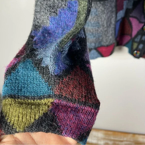 Tabask Handmade in Peru ALPACA/Wool/Acrylic Sweater Top XL - Picture 2 of 11